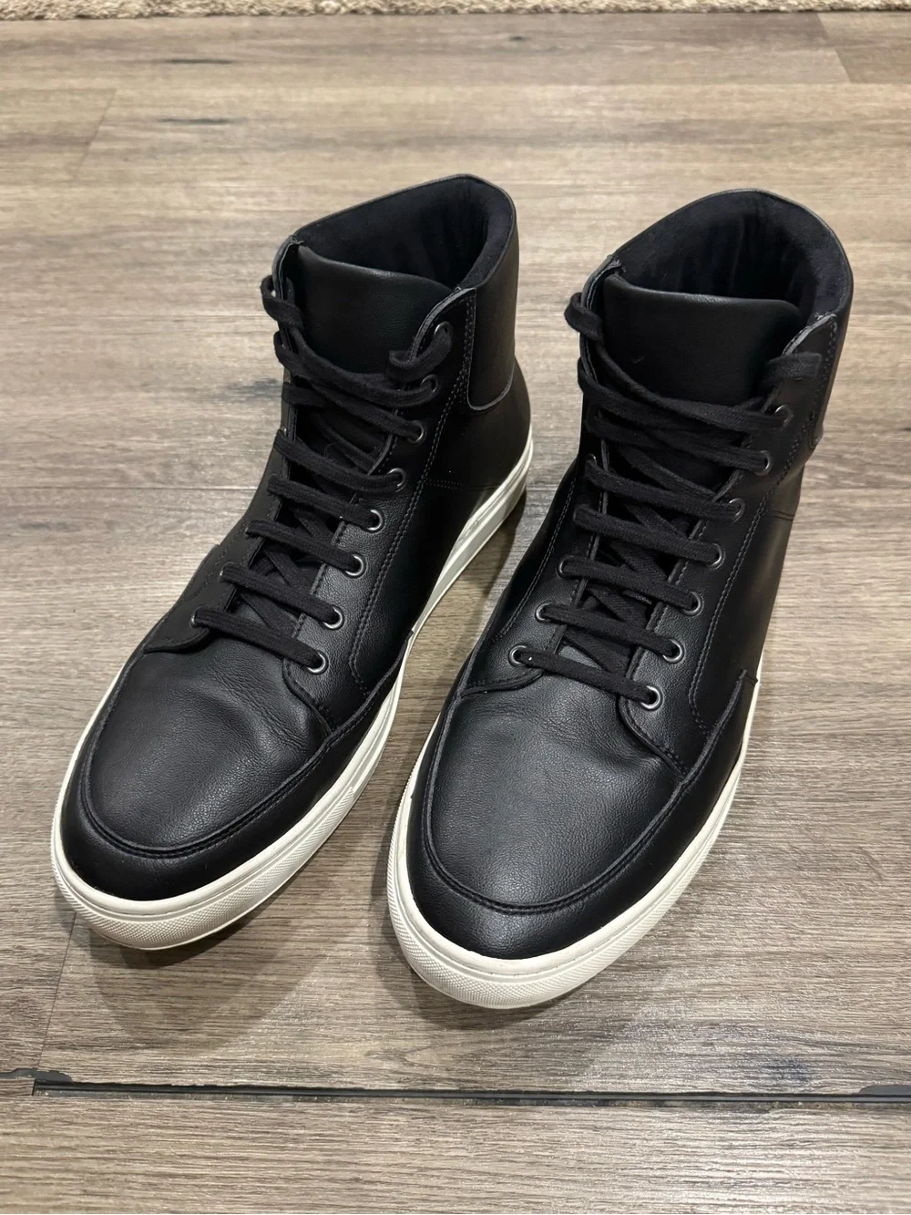 Will’s Vegan Shoes Chicago High-Tops Black Vegan Leather Men’s